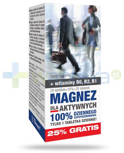 zdjęcie produktu Magnez dla aktywnych 28 tabletek + 7 tabletek