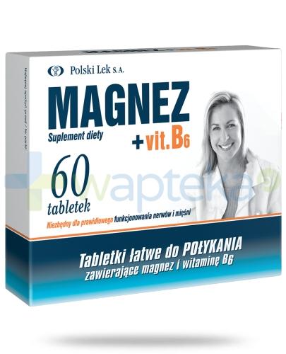 zdjęcie produktu Magnez + B6 60 tabletek Polski Lek