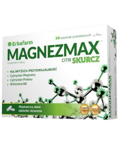 zdjęcie produktu Magnezmax citri skurcz 30 tabletek powlekanych
