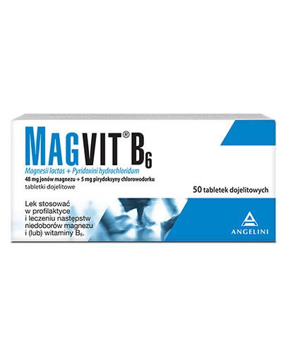 podgląd produktu Magvit B6 48 mg + 5 mg 50 tabletek