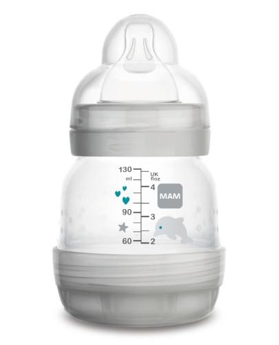 podgląd produktu MAM Anti-Colic butelka antykolkowa 0m+ szara 130 ml