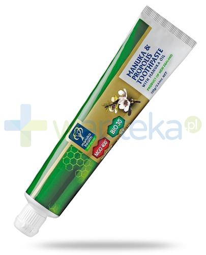 podgląd produktu Manuka Health MGO 400+ pasta do zębów z miodem, propolisem i olejkiem manuka 100 g