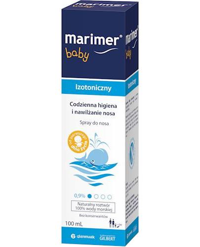 zdjęcie produktu Marimer Baby woda morska, spray izotoniczny do nosa, od urodzenia 100 ml