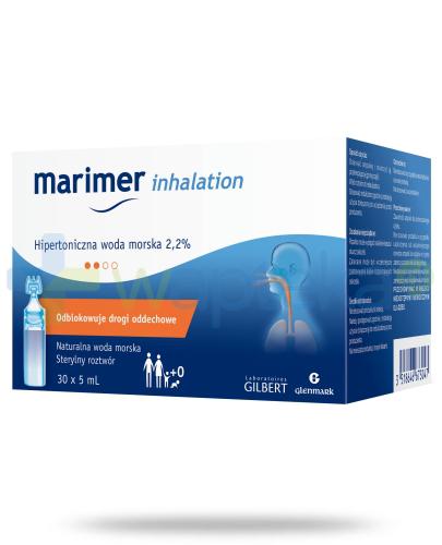zdjęcie produktu Marimer Inhalation hipertoniczna woda morska 2,2% roztwór do inhalacji 30x 5 ml