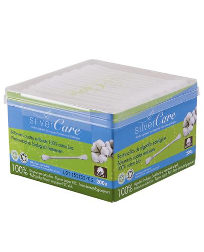 zdjęcie produktu Masmi Silver Care patyczki higieniczne do uszu z organicznej bawełny 200 sztuk