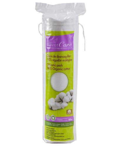 podgląd produktu Masmi Silver Care płatki kosmetyczne 100% organicznej bawełny okrągłe 80 sztuk