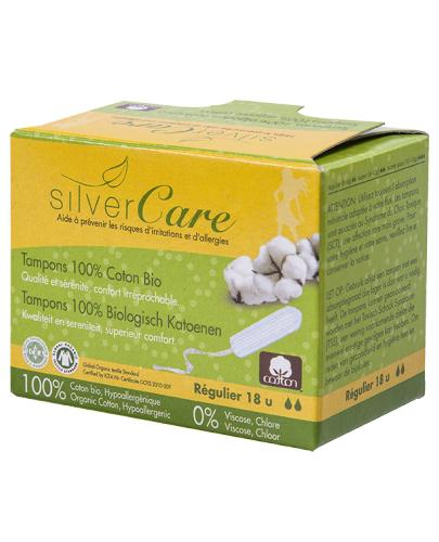 podgląd produktu Masmi Silver Care tampony bez aplikatora regular 18 sztuk