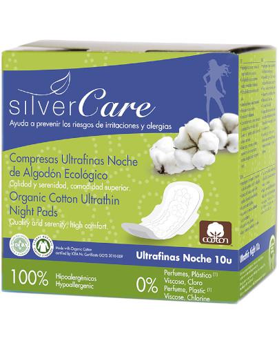 podgląd produktu Masmi Silver Care ultra cienkie podpaski ze skrzydełkami na noc 10 sztuk