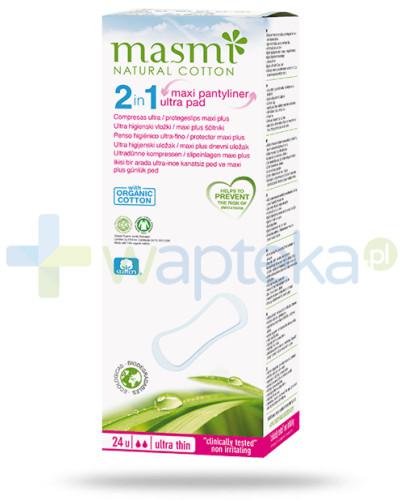 zdjęcie produktu Masmi Soft 2 w 1 ekologiczne podpaski 100% bawełny organicznej 24 sztuki