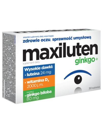 zdjęcie produktu Maxiluten Ginko+ 30 tabletek