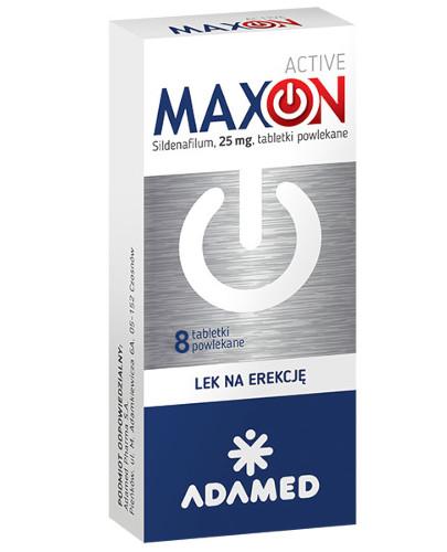 podgląd produktu MaxOn Active 25 mg (Sildenafil) lek na potencję 8 tabletek