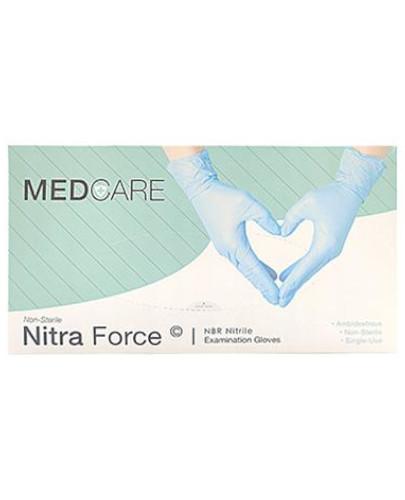 podgląd produktu Medcare rękawice nitrylowe bezpudrowe rozmiar L 100 sztuk