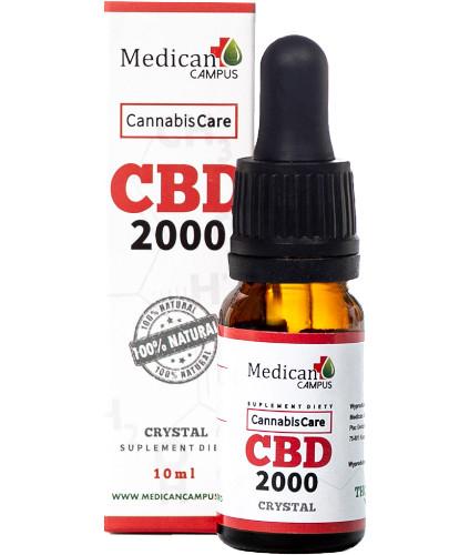 podgląd produktu Medican Campus olej konopny CBD 2000 Crystal 10 ml