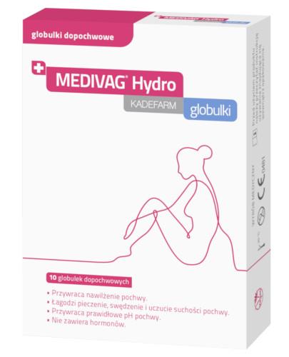 podgląd produktu Medivag Hydro Kadefarm 10 globulek dopochwowych