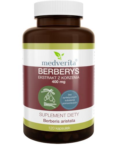 podgląd produktu Medverita Berberys ekstrakt z korzenia 400 mg 120 kapsułek