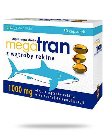podgląd produktu Mega Tran z wątroby rekina 60 kapsułek