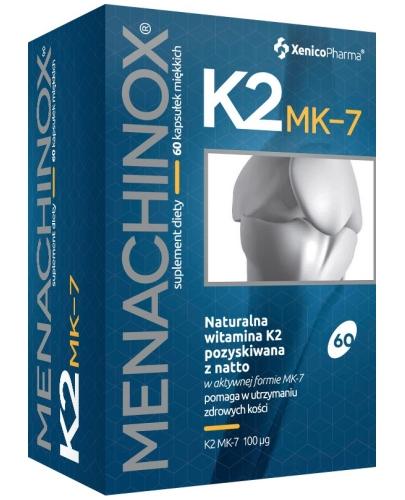 zdjęcie produktu Menachinox K2 MK-7 witamina K2 60 kapsułek Xenico
