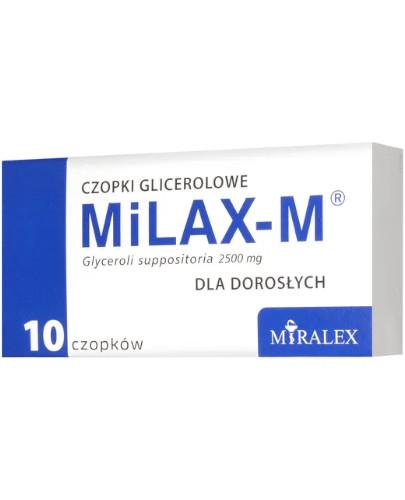 podgląd produktu MiLAX-M Czopki glicerolowe dla dorosłych 10 sztuk