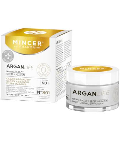 podgląd produktu Mincer Pharma Argan Life N801 nawilżający krem na dzień 50 ml
