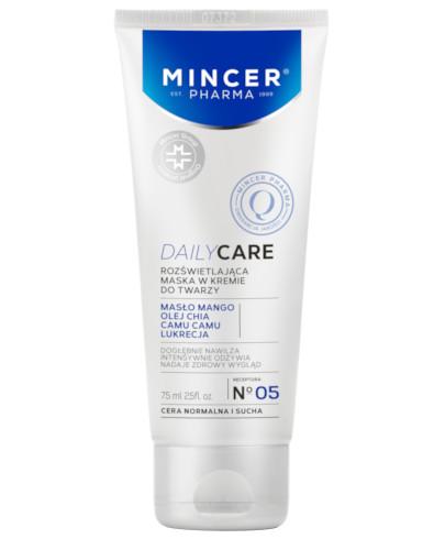 podgląd produktu Mincer Pharma Daily Care N05 rozświetlająca maska w kremie do twarzy 75 ml