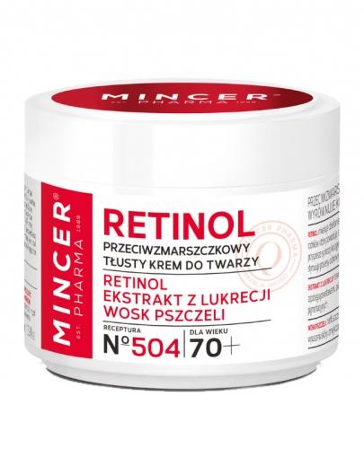 podgląd produktu Mincer Pharma Retinol  N504 krem przeciwzmarszczkowy do twarzy 70+ 50 ml