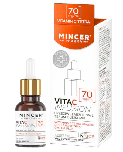 podgląd produktu Mincer Pharma Vita C Infusion N606 przeciwstarzeniowe serum olejkowe 15 ml