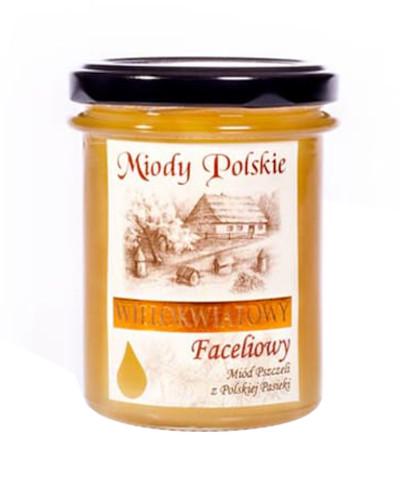 podgląd produktu Miody Polskie miód nektarowy wielokwiatowy faceliowy 250 g