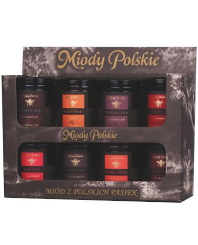 zdjęcie produktu Miody Polskie zestaw prezentowy miód&sok 8 x 250 g