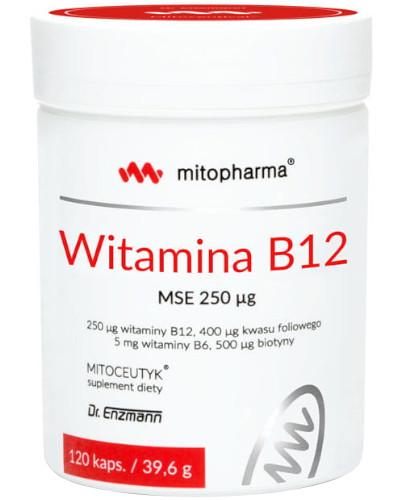 podgląd produktu Mitopharma Witamina B12 MSE 250 µg 120 kapsułek