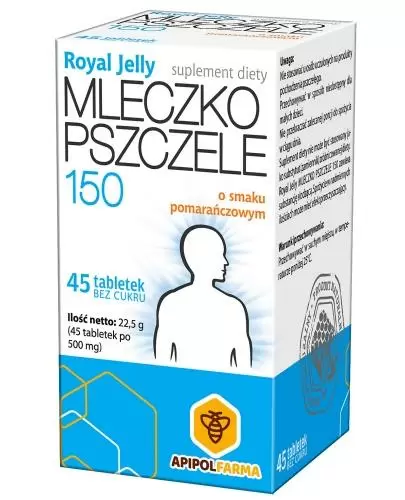 Mleczko pszczele Royal Jelly 150 mg 45 tabletek do ssania