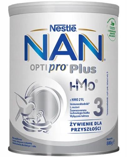 zdjęcie produktu NESTLE NAN OPTIPRO Plus 3 HM-O mleko modyfikowane w proszku dla dzieci po 1 roku 4x 800 g [WIELOPAK]