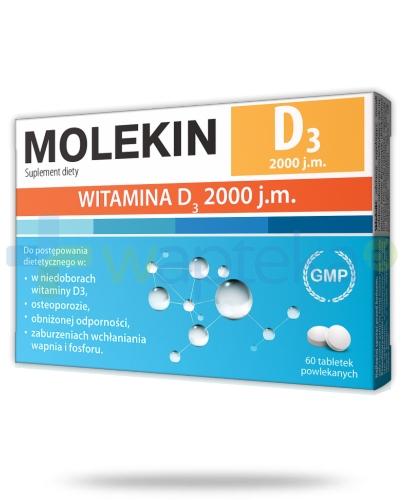 zdjęcie produktu Molekin D3 2 000 j.m. 60 tabletek