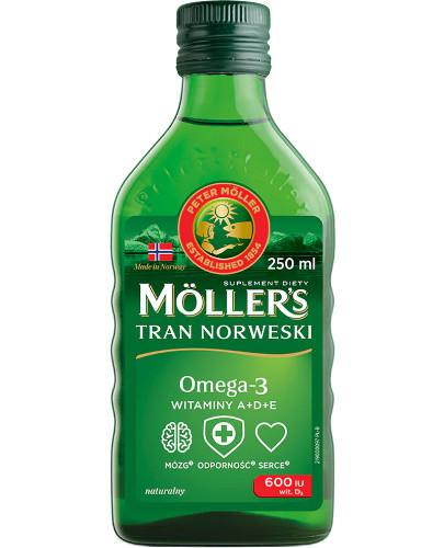 podgląd produktu Mollers Tran Norweski Omega-3 600 smak naturalny 250 ml