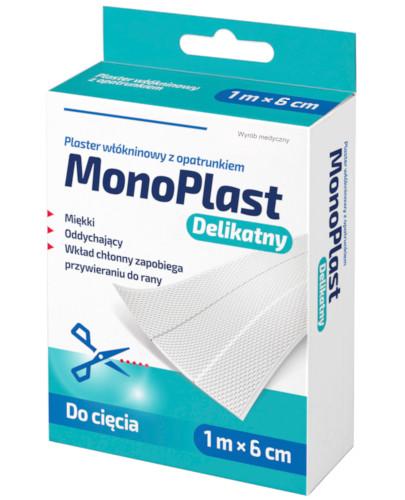 zdjęcie produktu MonoPlast delikatny plaster z opatrunkiem włókninowy do cięcia 1m x 6cm