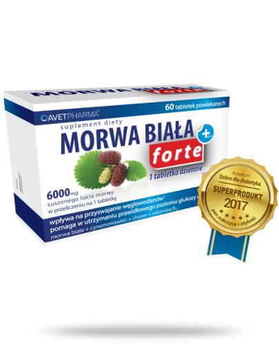podgląd produktu Morwa Biała Plus Forte 60 tabletek