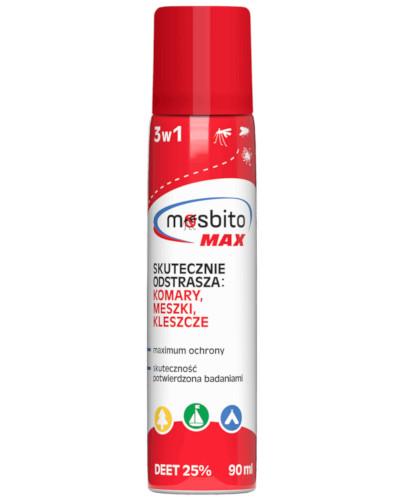 zdjęcie produktu Mosbito Max spray odstraszający meszki, komary, kleszcze 90 ml