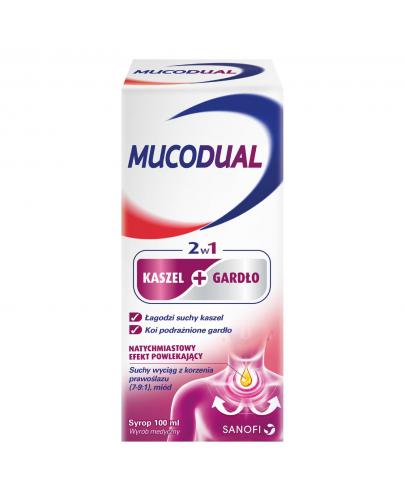 podgląd produktu Mucodual 2w1 syrop na kaszel i gardło 100 ml