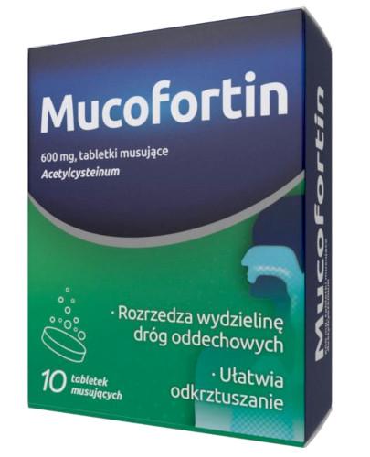 zdjęcie produktu Mucofortin 600 mg 10 tabletek musujących