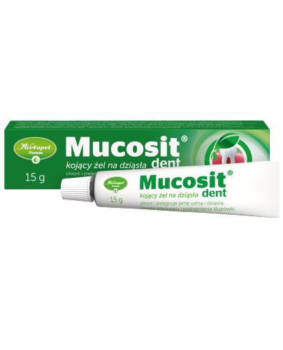 podgląd produktu Mucosit Dent żel do stosowania na dziąsła 15 g