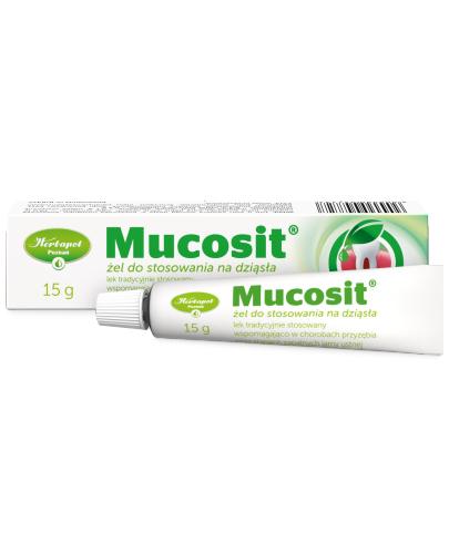 podgląd produktu Mucosit żel do stosowania na dziąsła 15 g