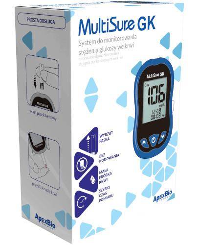 zdjęcie produktu MultiSure GK system do monitorowania stężenia glukozy we krwi 1 sztuka