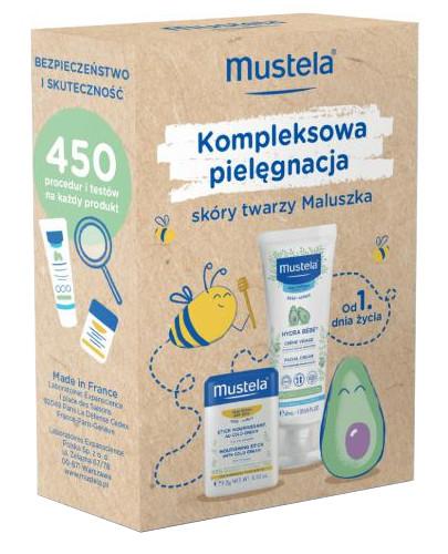 zdjęcie produktu Mustela Kompleksowa pielęgnacja sztyft ochronny z Cold Cream 9,2 g + krem do twarzy 40 ml [ZESTAW]