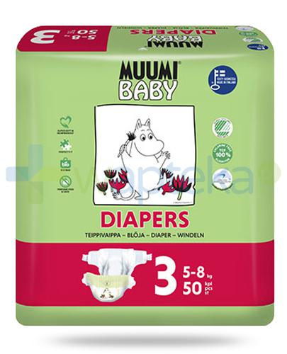 podgląd produktu Muumi Baby 3 Diapers 5-8kg jednorazowe pieluszki dla dzieci 50 sztuk