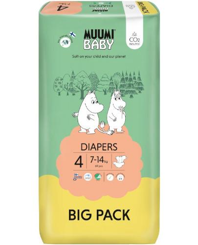 podgląd produktu Muumi Baby 4 Diapers 7-14kg jednorazowe pieluszki dla dzieci 69 sztuk