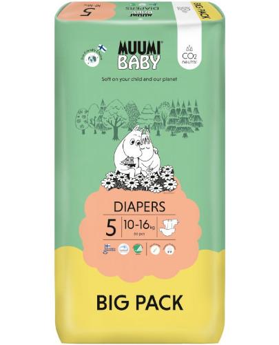podgląd produktu Muumi Baby 5 Diapers 10-16kg jednorazowe pieluchy dla dzieci 66 sztuk