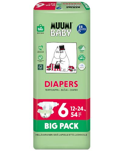 podgląd produktu Muumi Baby 6 Diapers 12-24kg jednorazowe pieluszki dla dzieci 54 sztuki