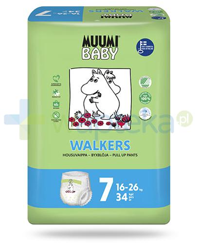 podgląd produktu Muumi Baby 7 Walkers 16-26kg jednorazowe pieluchomajtki dla dzieci 34 sztuki