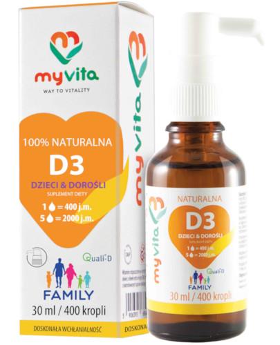 podgląd produktu MyVita Naturalna D3 Family krople 50 ml