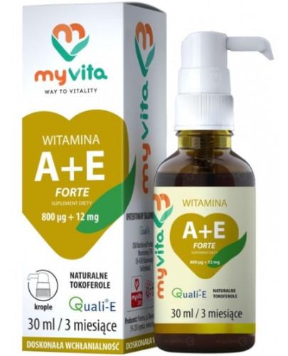 podgląd produktu MyVita witamina A+E forte krople 30 ml