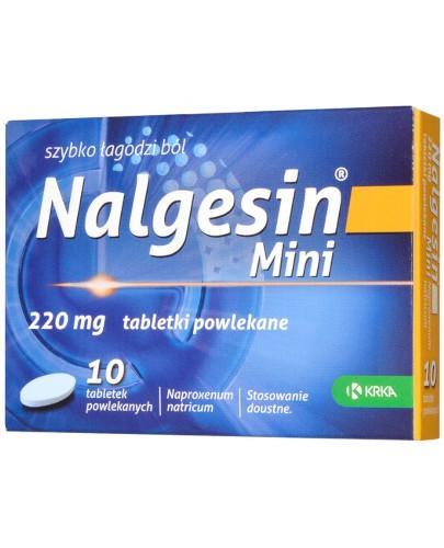 podgląd produktu Nalgesin Mini 220 mg 10 tabletek powlekanych